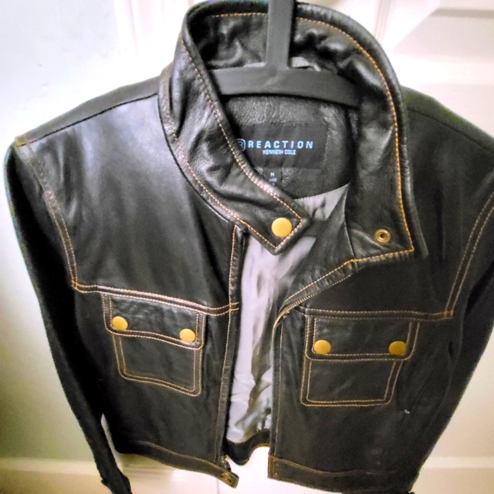 Kenneth Cole Reaction leather jacket